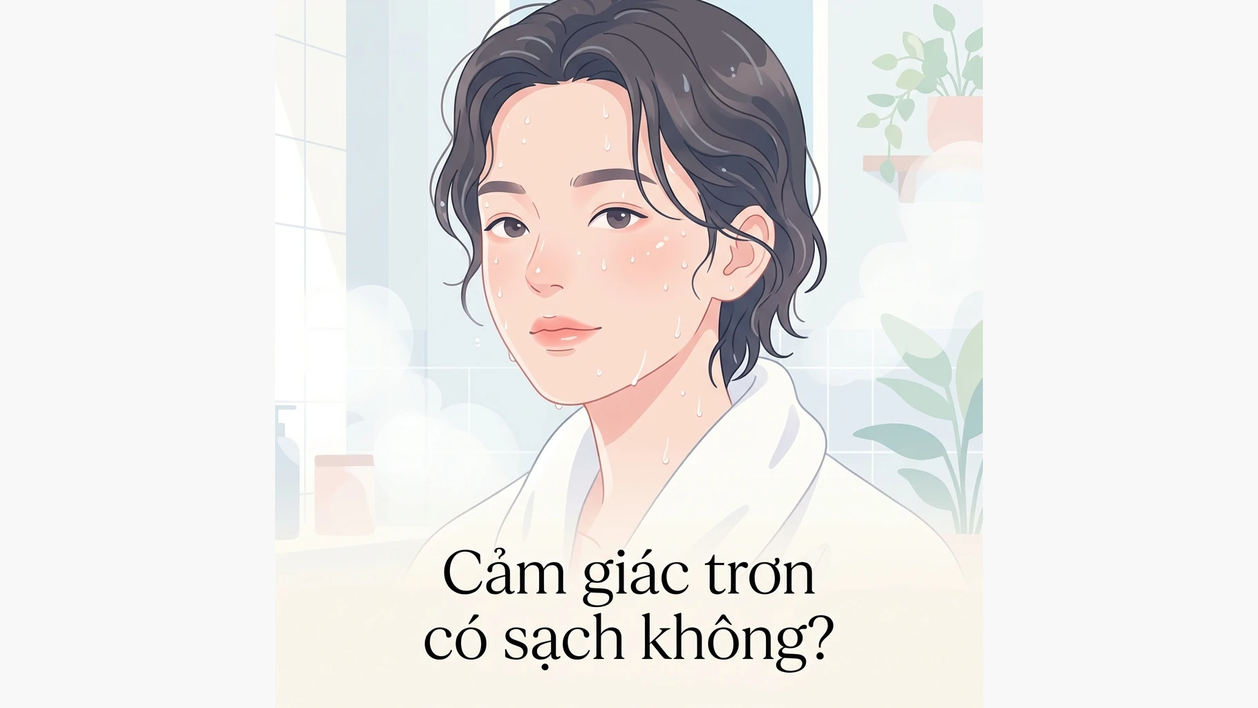Cảm giác trơn sau khi tắm có thực sự là sạch?