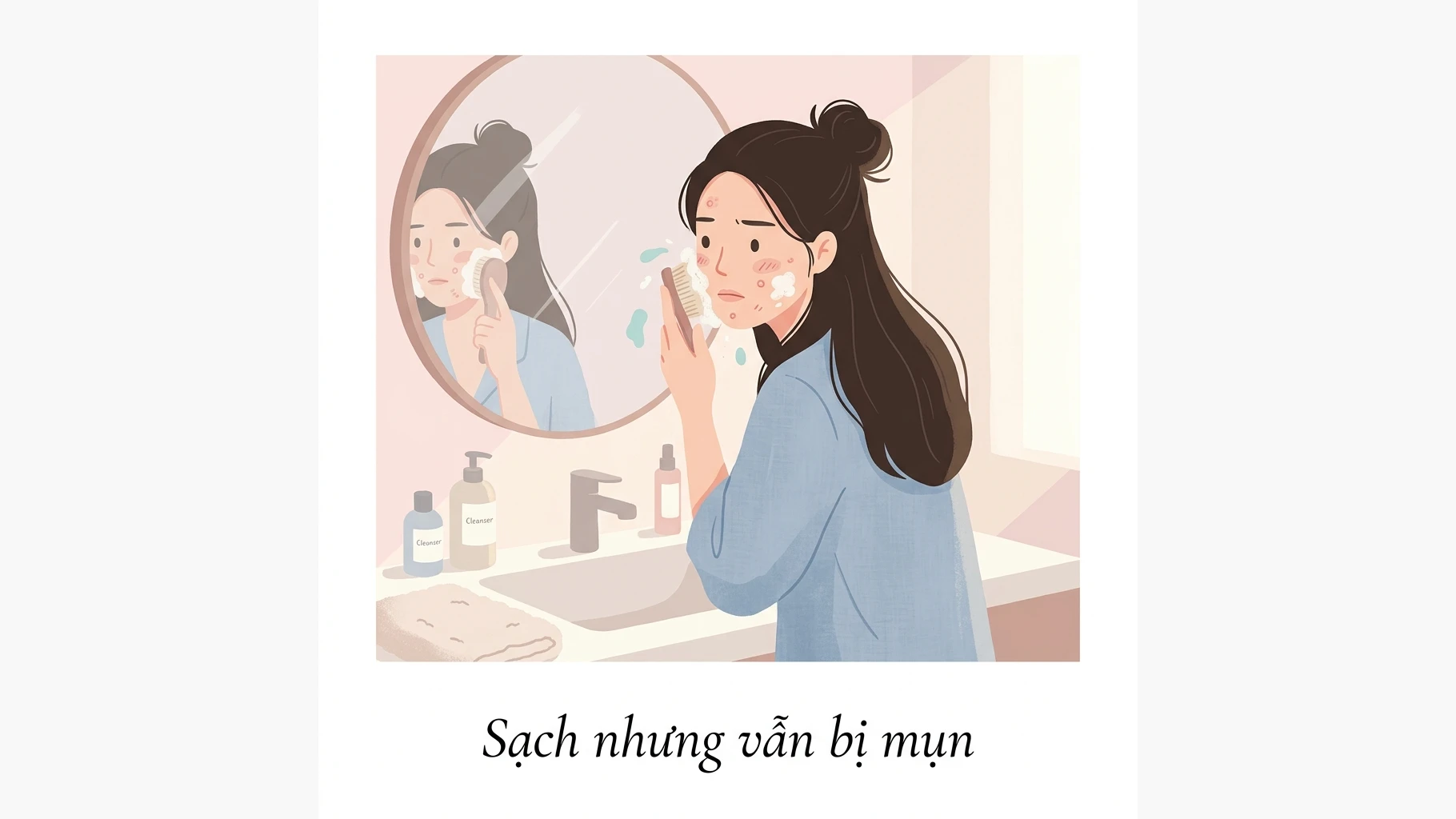 Da sạch nhưng vẫn bị mụn? Có thể bạn đang “sạch sai cách”