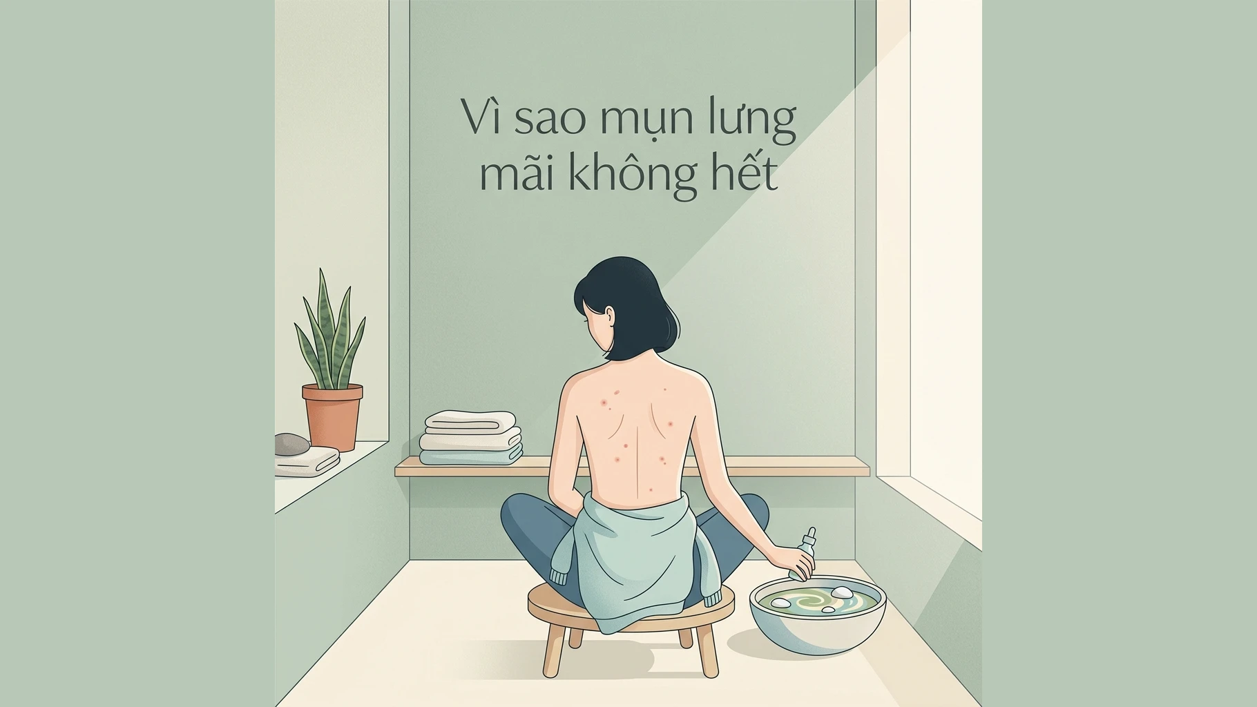 Vì sao mụn lưng mãi không hết dù bạn đã thử rất nhiều cách?