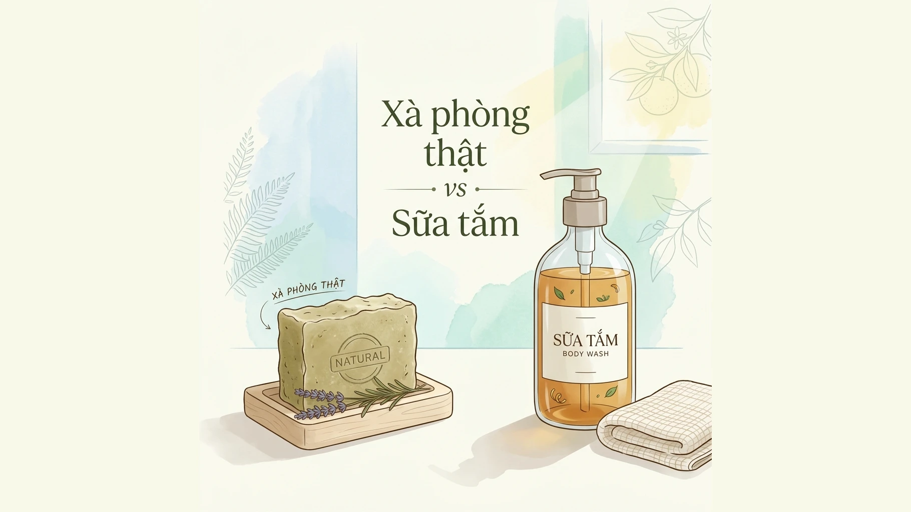Xà phòng thật vs sữa tắm: bạn đang dùng cái nào?