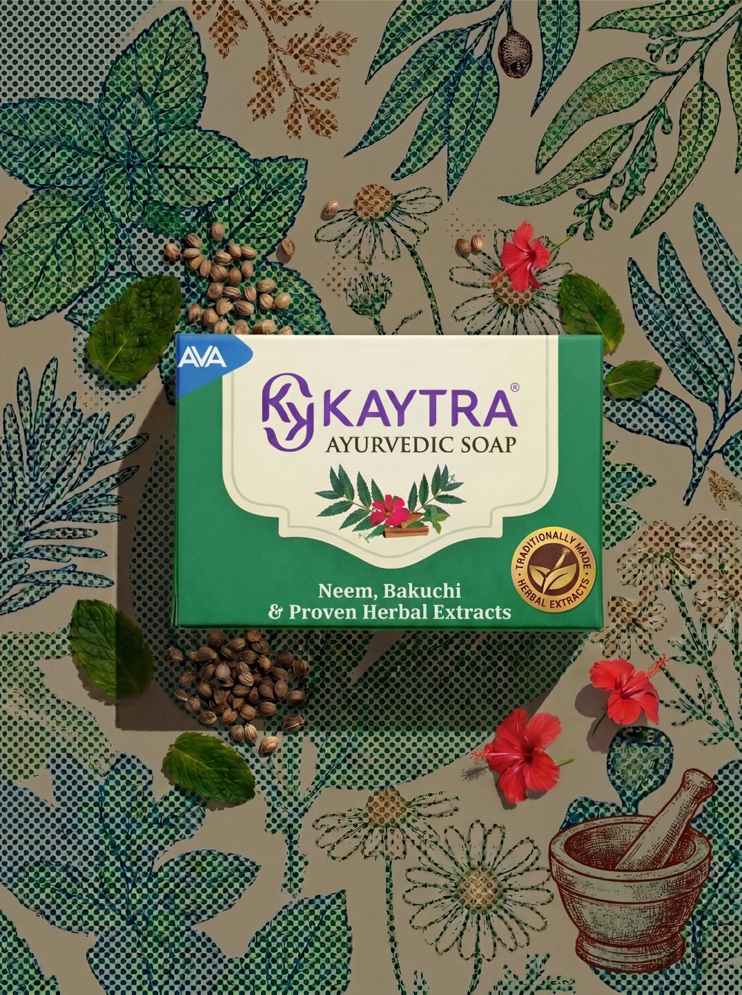 HỘP 4 XÀ PHÒNG THẢO MỘC MINI KAYTRA 30G - 1
