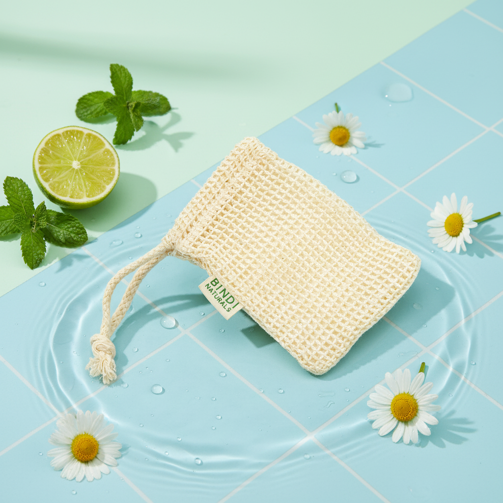 BINDI COTTON SOAP BAG — SET OF 2