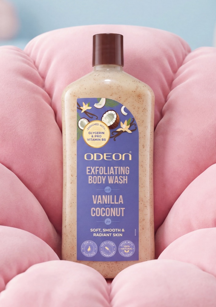 ODEON EXFOLIATING BODY WASH VANILLA & COCONUT